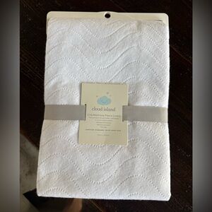 Cloud Island Crib Mattress Fleece Liner 2 pack - waterproof backing